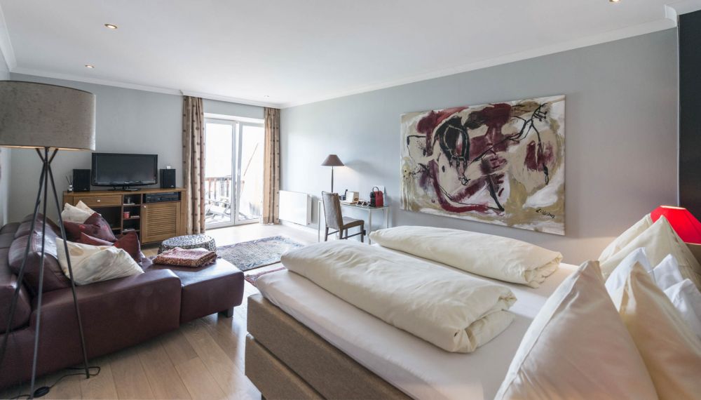Premium Zimmer mit Seeblick im Arthotel Cortisen am Wolfgangsee