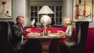 Paar im Gourmet Restaurant im Hotel Cortisen am See