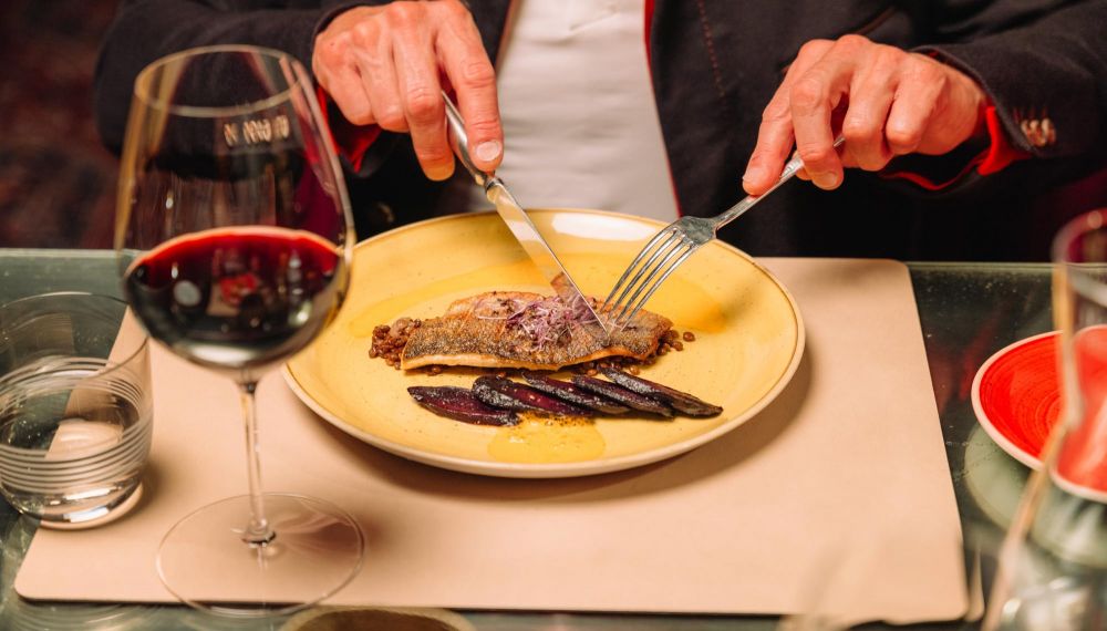exklusives Fischgericht im Gourmet Restaurant am Wolfgangsee