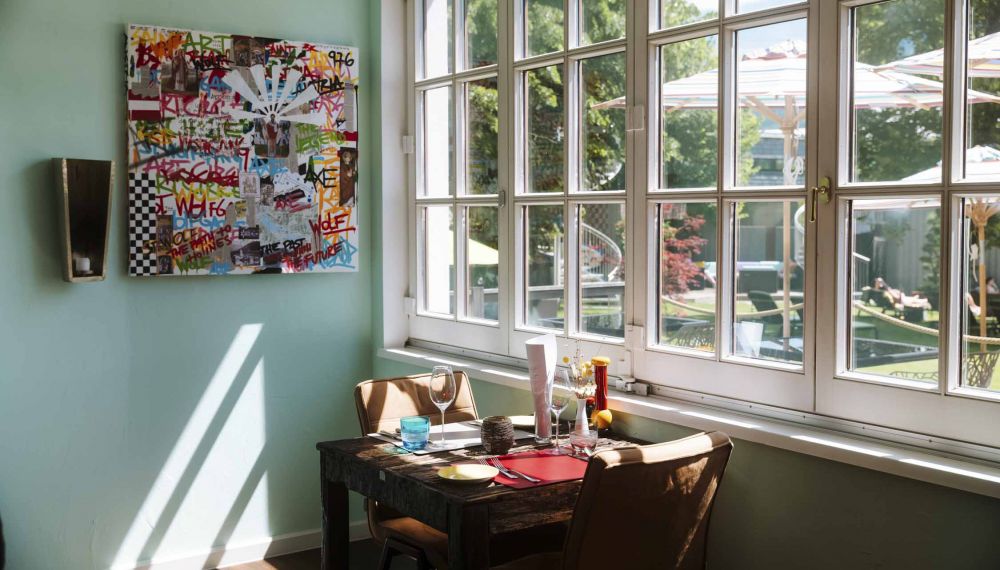 Kunst des Art Circles am Wolfgangsee im Restaurant de Designhotels Cortin