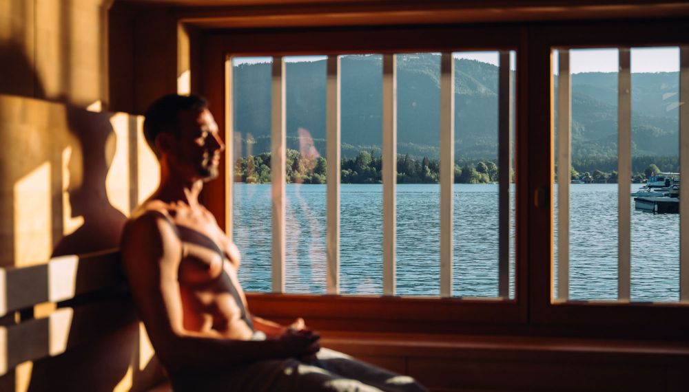 Adulty Only Hotel Cortisen mit Sauna mit Panorama-Seeblick am Wolfgangsee