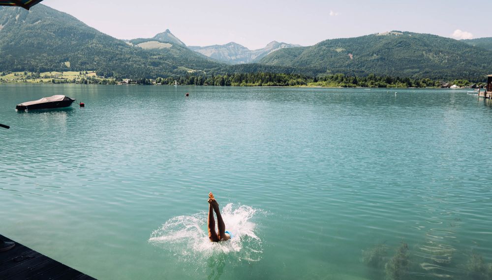 Adults Only Hotel Cortisen am Wolfgangsee mit eigenem Seezugang im Salzkammergut