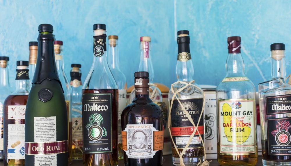 Auswahl an Drinks im Hotel Cortisen am Wolfgangsee